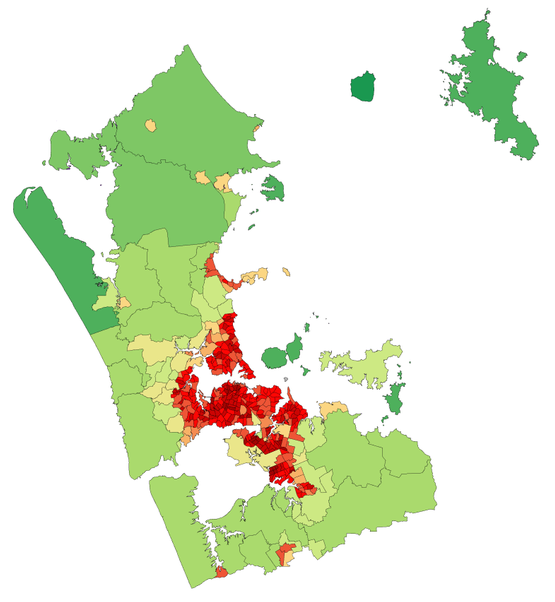 Auckland Region Population Density