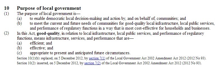 Local Government Act 2002 Purpose of local government