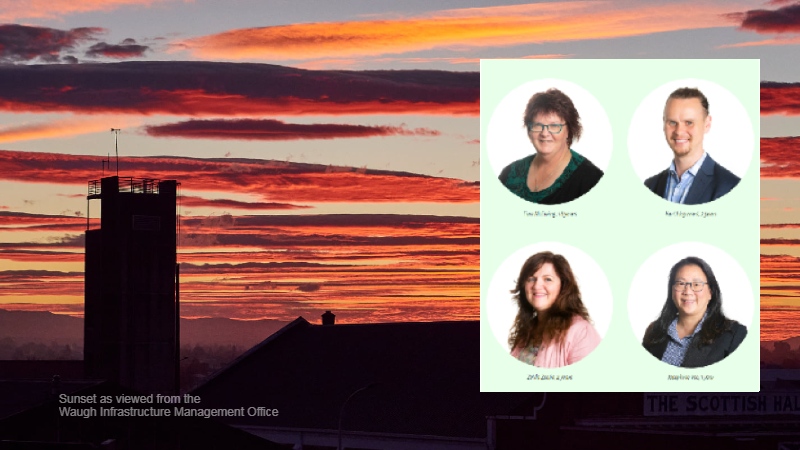 celebrating Waugh Infrastructure staff asset management nz