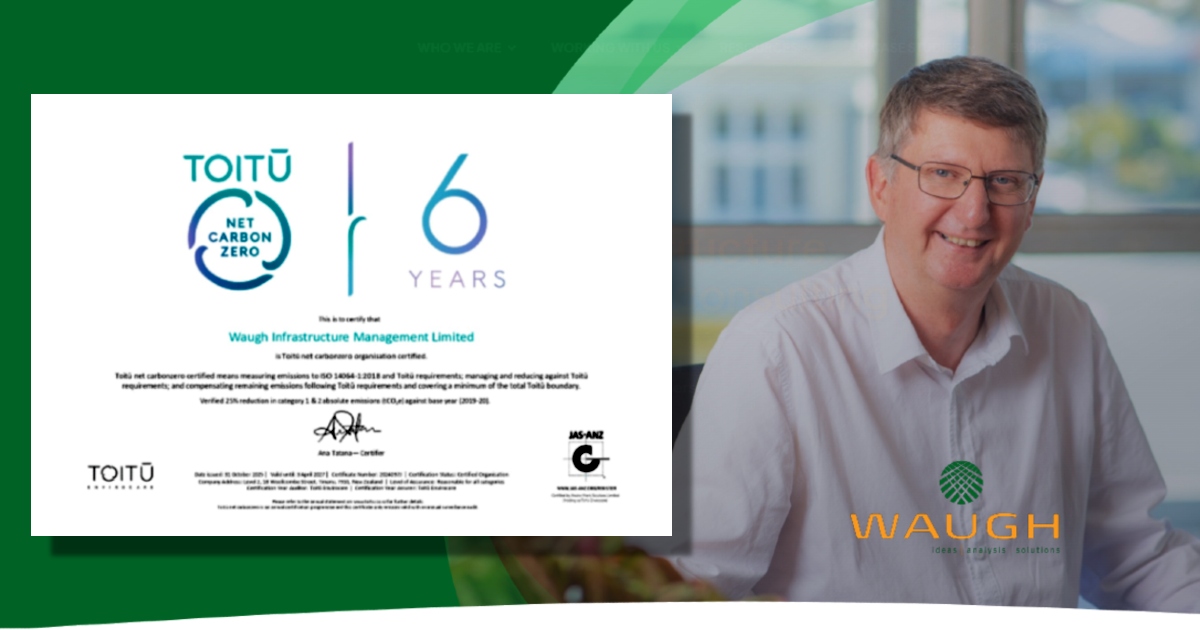 infrastructure management toitu certification 6 years